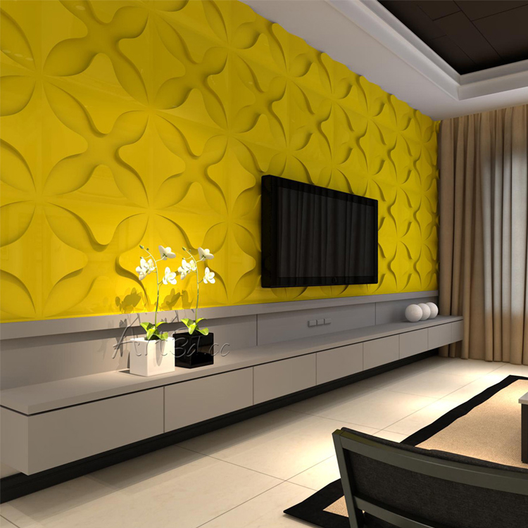 WaterProof (resistant) Gypsum 3D Wall Panels for Living Room in Rajkot.